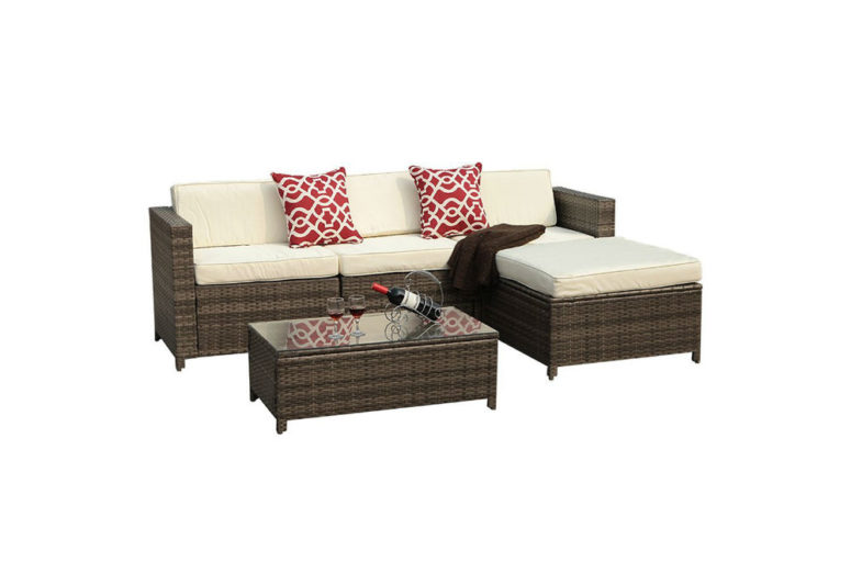 The PATIOROMA 5pc Outdoor PE Wicker Rattan Sectional Furniture Set Review